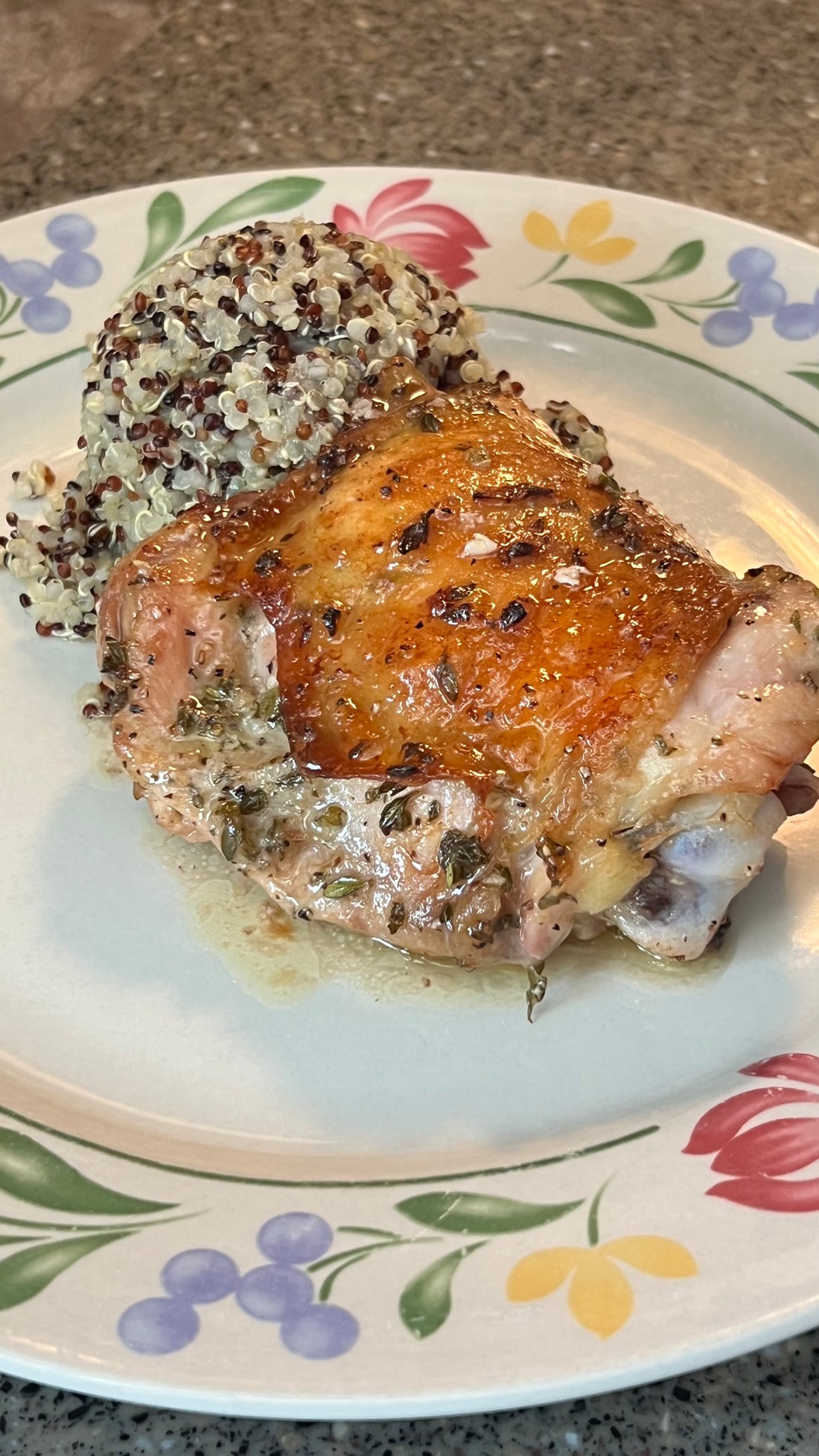 Lemon Herb Roasted Chicken Thighs