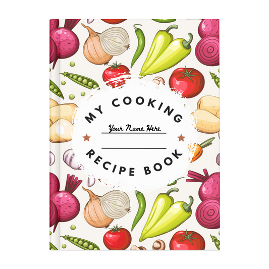 Fun Vegetable Cookbook Recipe Card Template