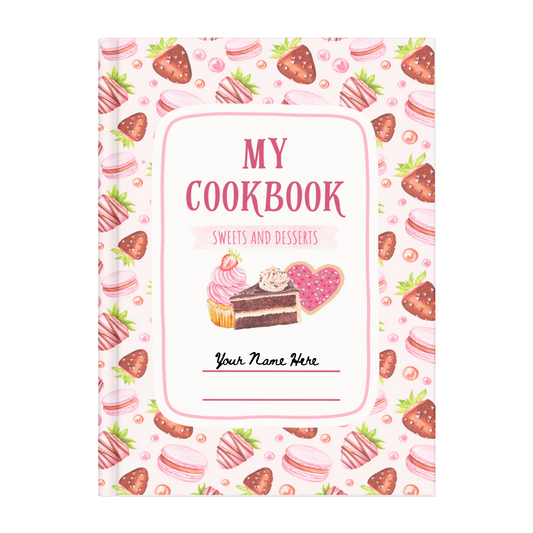 Dessert Cookbook Recipe Card Template