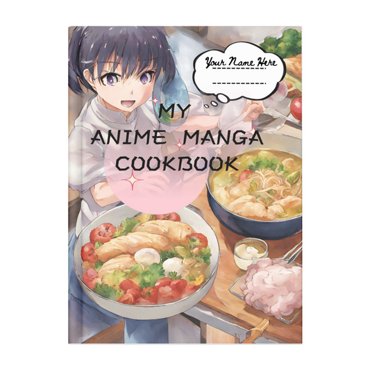 Anime Manga Cookbook Recipe Card Template