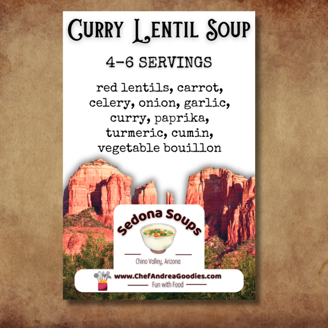 Curry Lentil Soup Mix