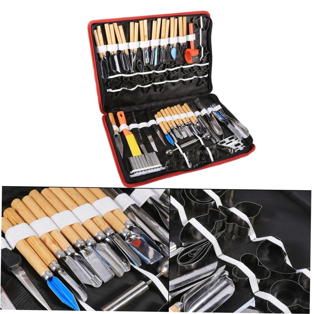 80-Piece Kitchen Carving Tool Set for chef Fruit Vegetable Garnishing Kit with Bag