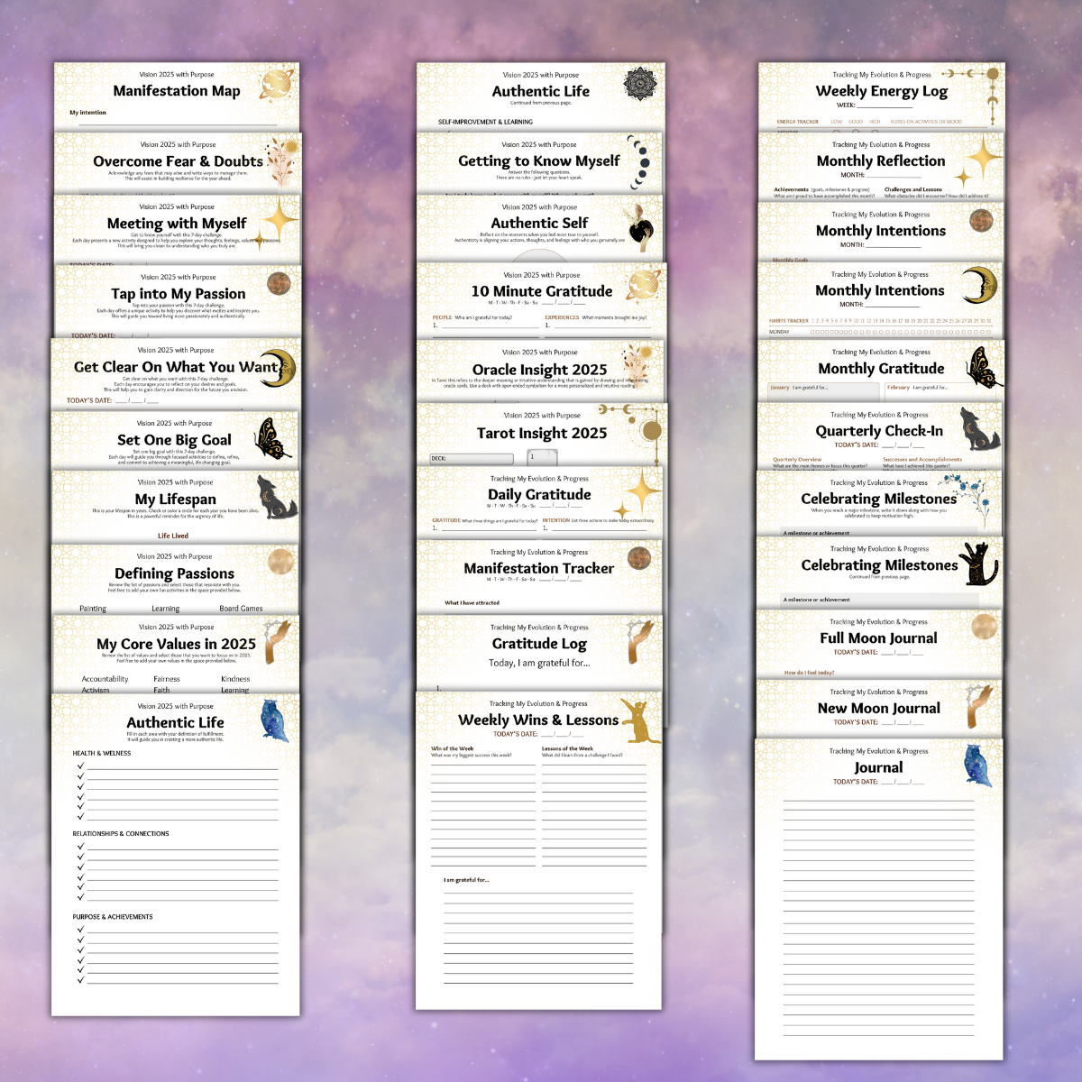 Celestial 2025 Manisfestation Journal