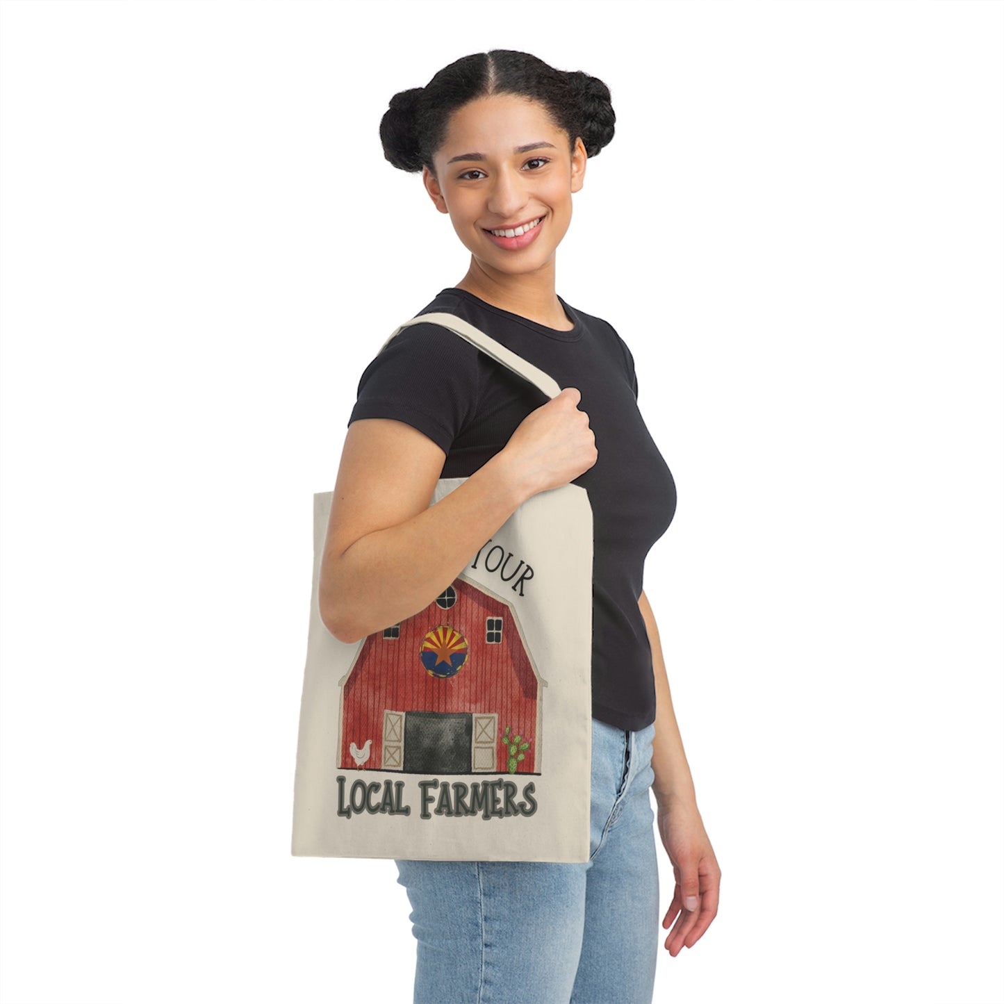 Local Farmers Canvas Tote Bag