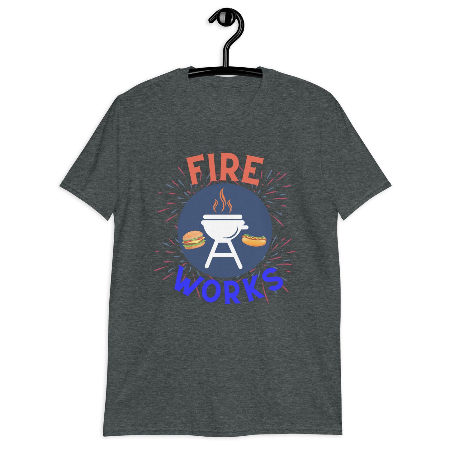 Fire-Works 4th of July Patriotic Short-Sleeve Unisex T-Shirt