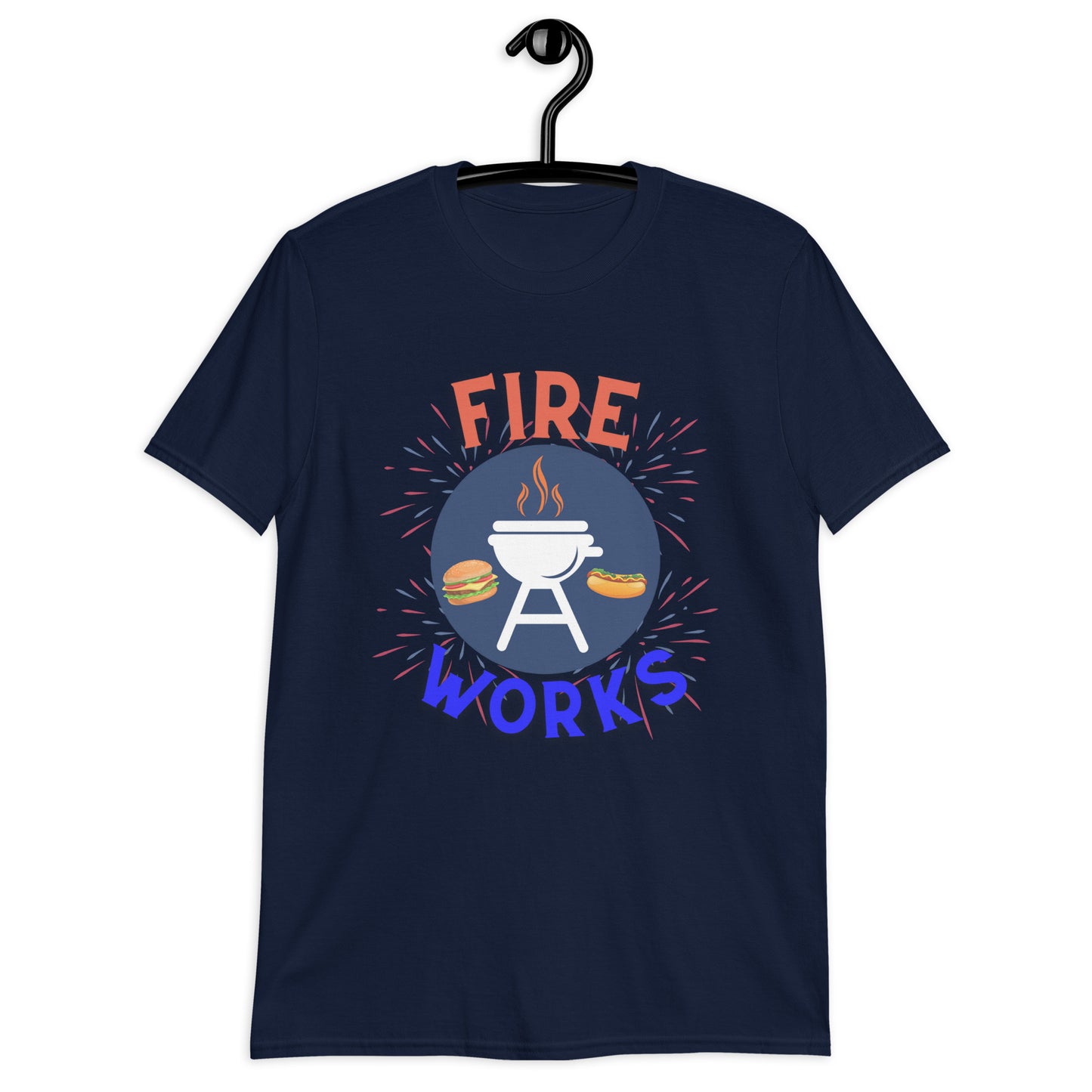 Fire-Works 4th of July Patriotic Short-Sleeve Unisex T-Shirt