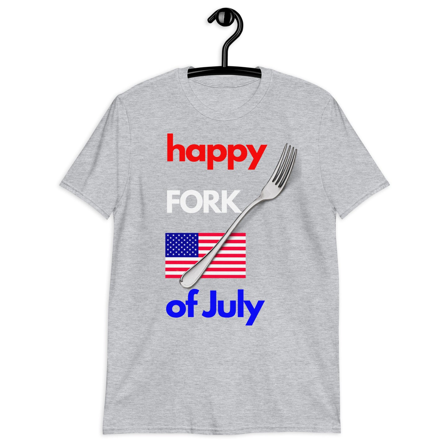 Happy FORK of July Patriotic Short-Sleeve Unisex T-Shirt