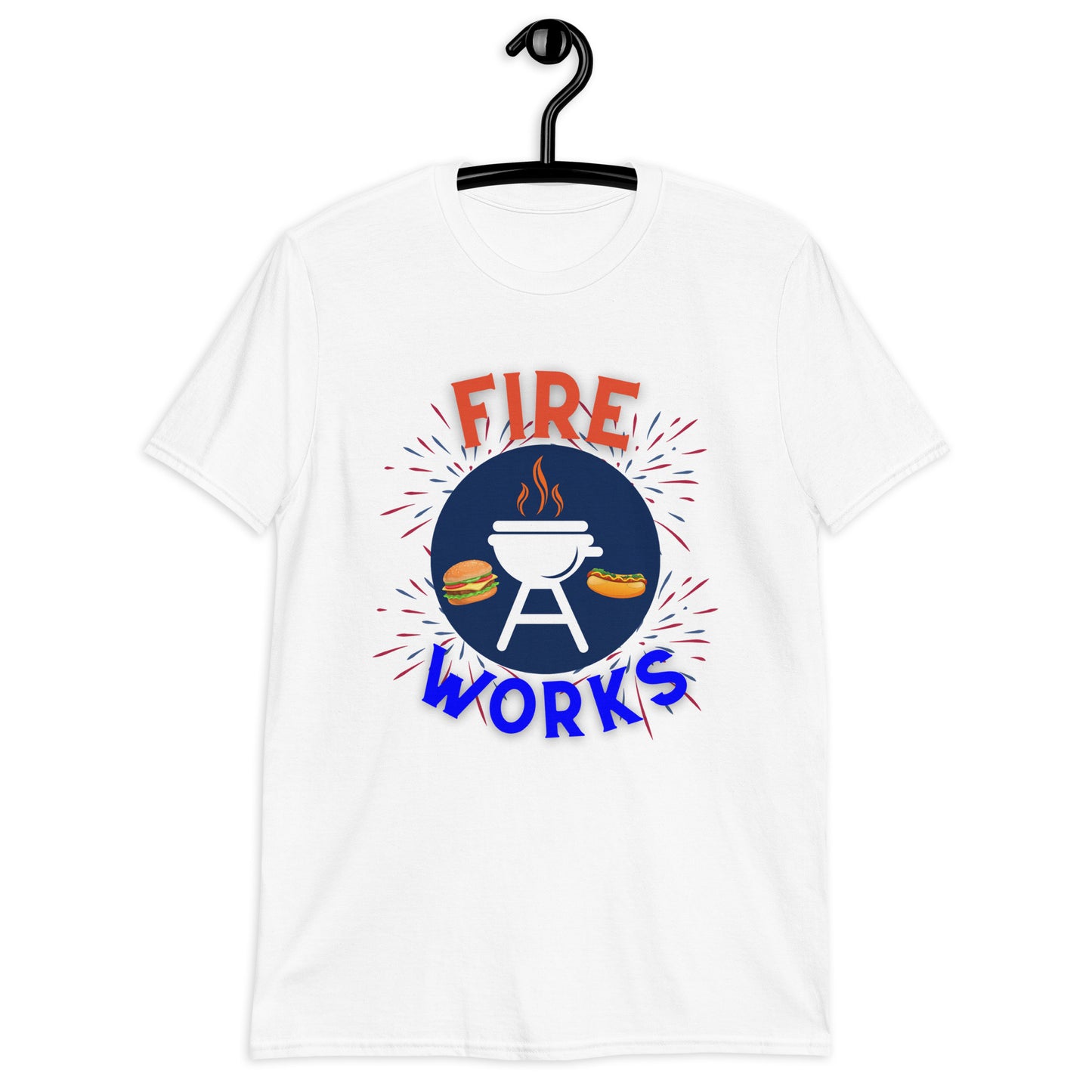 Fire-Works 4th of July Patriotic Short-Sleeve Unisex T-Shirt